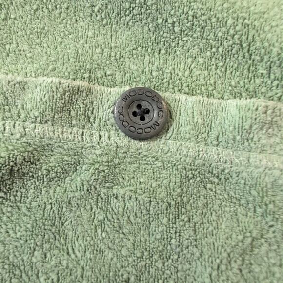 Mododoc Light Green Cotton/Poly Long Sleeve Button Front Shacket, Shirt Jacket - Picture 6 of 11